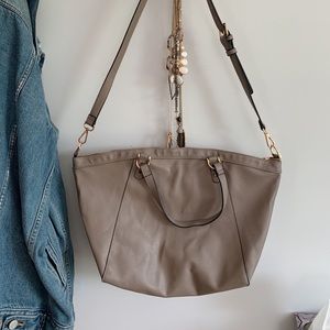 Beige Crossbody Handbag